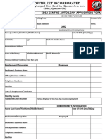 Edsa Centris Auto Loan Application Form: MG 80% 20% 60 MO