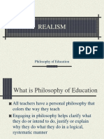 Realism: Philosophy of Education