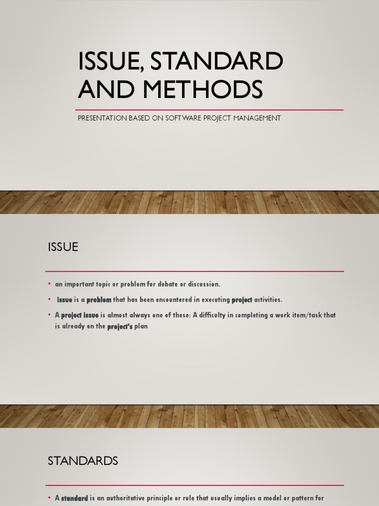Software Project Management Issues & Methods | PDF | Project Management ...