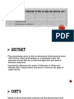 Comparing Educational Developments in China and Pakistan 1947-2018