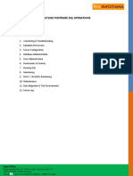 Outline Postrgre SQL Operations