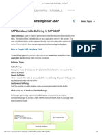 24.SAP Database Table Buffering in SAP ABAP