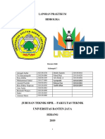 Laporan Praktikum Hidrolika: Jurusan Teknik Sipil - Fakultas Teknik Universitas Banten Jaya Serang 2019