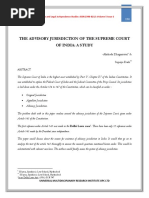 Advisory Jurisdiction