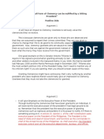 Resolved: "That All Form of Clemency Can Be Nullified by A Sitting President" Positive Side