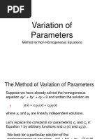 Lec 13 - Variation of Parameters