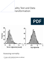 Long-Normality Test Data Transformation