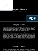 Prospect Theory Explains Irrational Financial Behavior