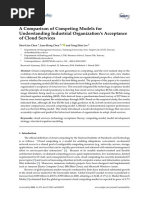 A Comparison of Competing Models For Understanding Industrial Organization's Acceptance of Cloud Services