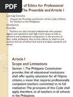 Code Of Ethics Pdf Criticism Teachers
