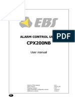 CPX200NB Alarm Control Unit User Manual