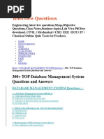 300+ TOP Database Management System Questions and Answers