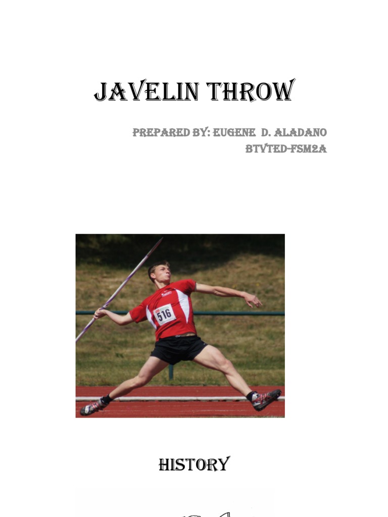 Rules and Techniques of the Javelin Throw PDF Track And Field Games Of Physical Skill