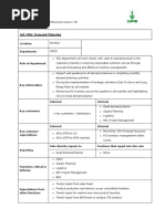 Job Description-Demand Planning