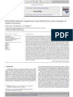 Ethoxylated Adjuvants of Glyphosate-Based Herbicides Are Active Principles of Human Cell Toxicity