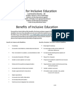 Benefits of inclusive education for students with and without disabilities