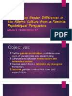 Demystifying Gender Differences in the Filipino Culture from a Feminist Psychological Perspective