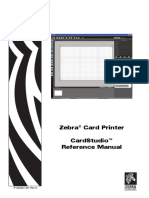 Zebra Card Printer Cardstudio™ Reference Manual: P1029261-001 Rev A