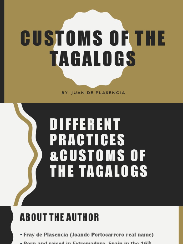 Customs of the tagalog ppt Amulet