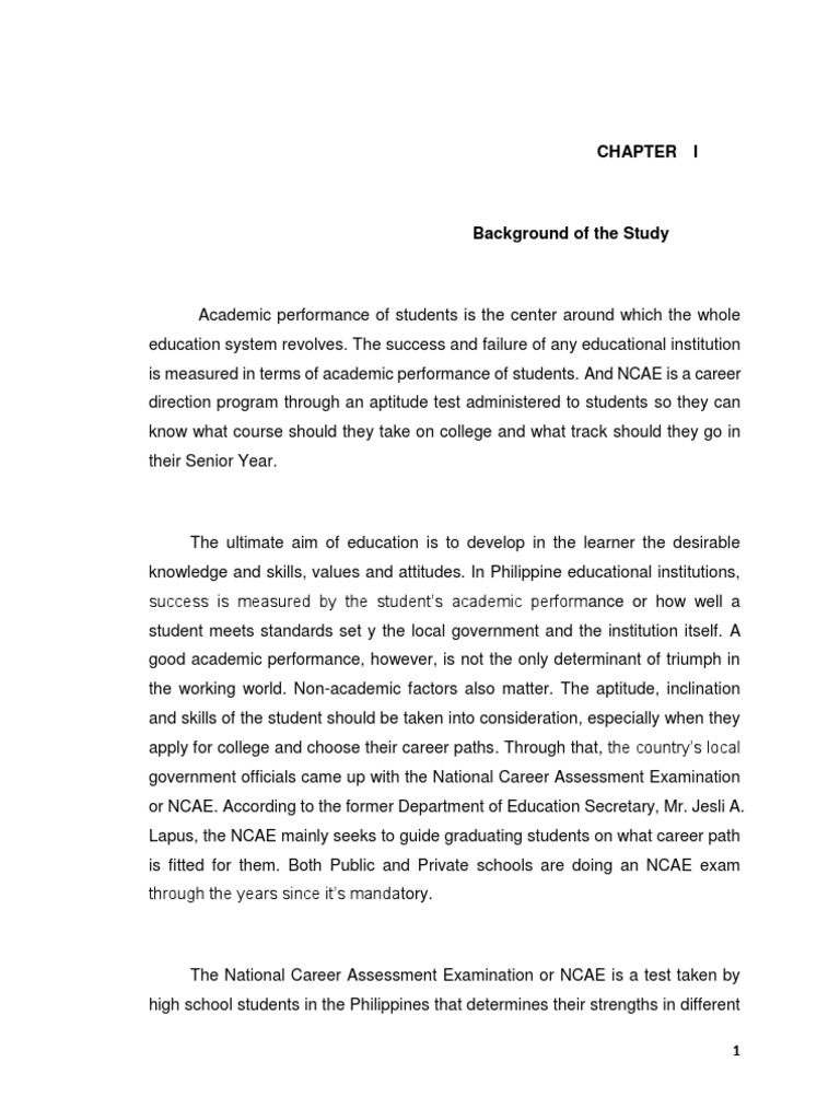 Mini Quantitative Research PDF Test (Assessment) Students