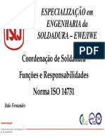 Coordenador Soldadura Funções Responsabilidades ISO 14731