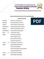 Struktur DPM Stikes Widya Cipta Husada Malang 2018-2019