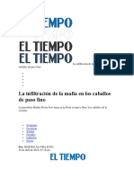 La Infiltración de La Mafia en Los Caballos de Paso Fino