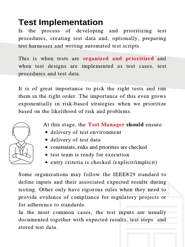Test Implementation and Test Execution | Download Free PDF | Software ...
