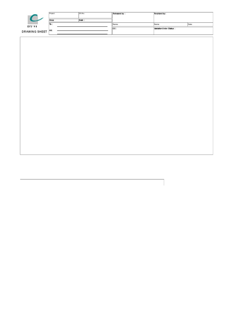 Drawing Sheet: Released By: Received by | PDF