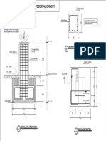 Detail Pondasi Dan Kolom Pedestal Canopy