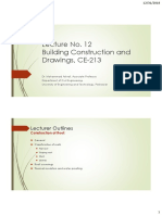 Lecture No. 12 Building Construction and Drawings, CE-213: Lecturer Outlines