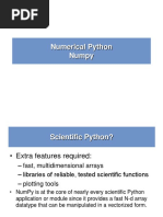 Numerical Python Numpy