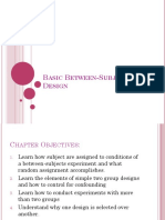 Chapter 8 - Between-Subjects Design
