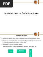 Introduction To Data Structures