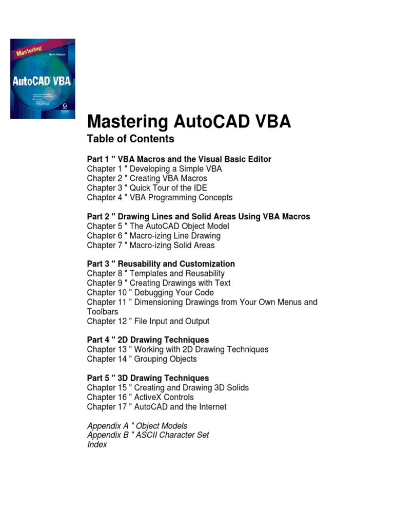 洋書 Mastering AutoCAD VBA Mastering Autocad Vba: Part 1 