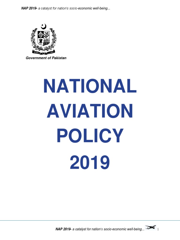National Aviation Policy 2019 PDF Airlines PublicPrivate Partnership