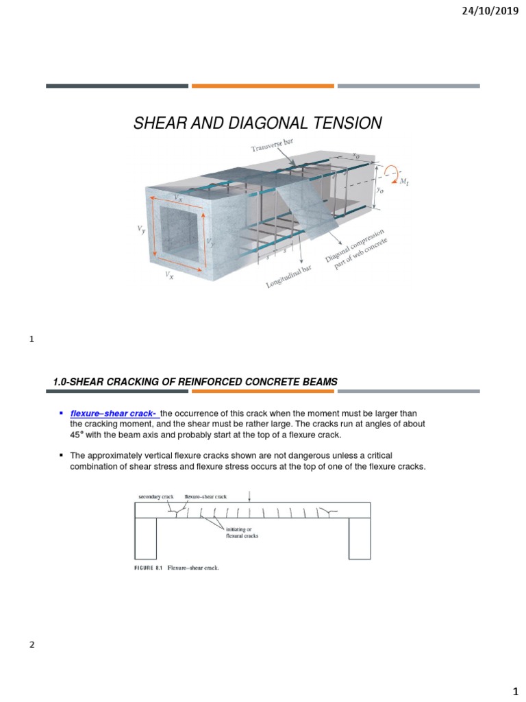Shear & Diagonal Tension 2010 | PDF | Beam (Structure) | Bending