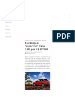 Fiat Lança o - Esportivo - Palio 1.8R Por R$ 39.990