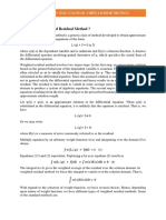 2017 Q 1. What Is Weighted Residual Method ?: Previous Year Solution: Finite Element Method