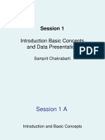 Session 1: Introduction Basic Concepts and Data Presentation
