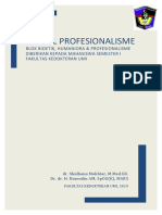 Modul Profesionalisme Blok Bioetik Humaniora 2019