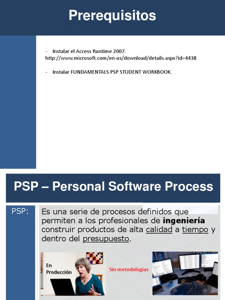 Introduccion A PSP Personal Software Process Con Enfasis en SQL | PDF ...