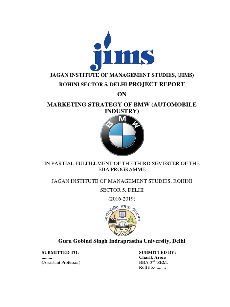 Marketing Strategy Of Bmw Automobile Industry Pdf Bmw Electric