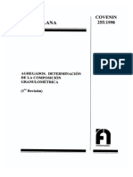 (255-1998) Agregados - Determinacion de la Composicion Granulometrica .pdf