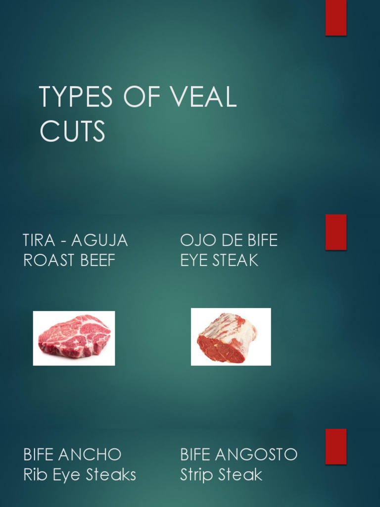Types of Veal Cuts PDF