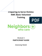 Preparing To Serve Victims: NWC Basic Volunteer Training: Participant Guide