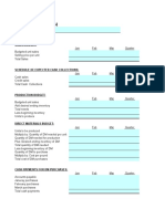 Master Budget Template - Student Version - ACCU 202