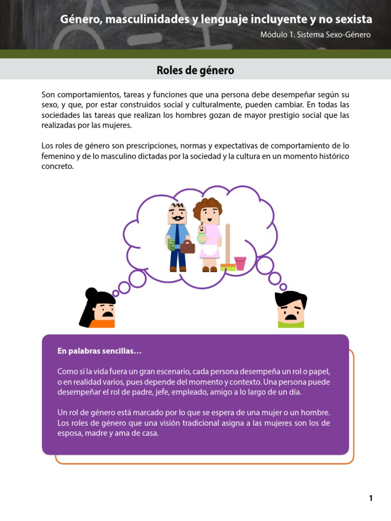 Roles y Estereotipos de Género | PDF | Hombre | Mujer