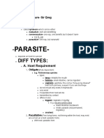 Parasitology Notes