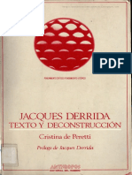 Peretti Cristina-Jacques Derrida, Texto y Deconstrucción